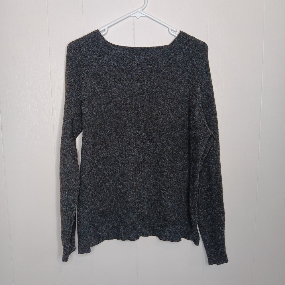 ONLY Onlrica Life Sweater Womens Size L Dark Gray Long Sleeve Pullover Knt Noos